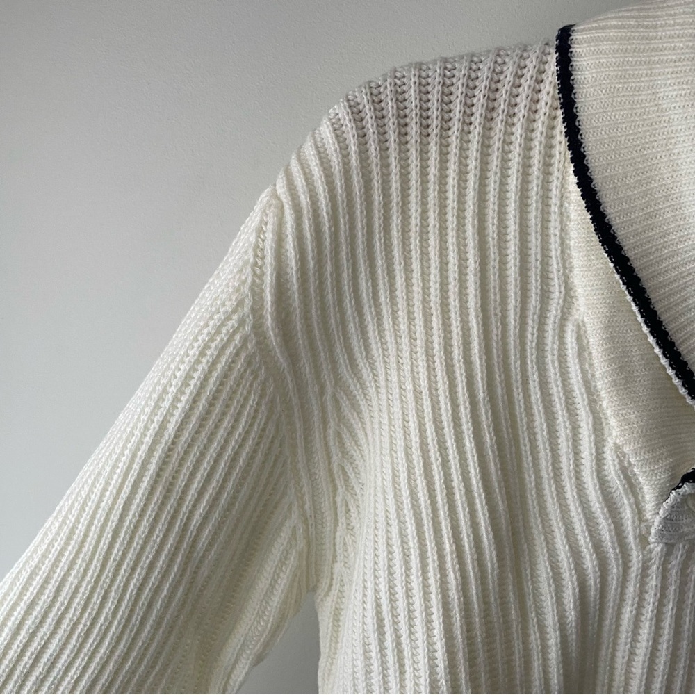 Vintage Fox Varsity Collegiate Knit Sweater Prep Preppy Ivy League 80s 90s Mens - Picture 4 of 7